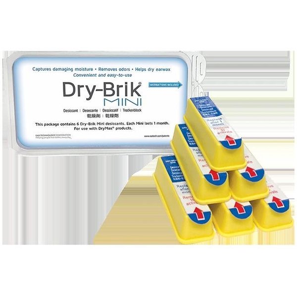 Eartech Eartech ET-DRYBRIK-MINI Dry Brik Desiccant for Dry Max - Pack of 6 ET-DRYBRIK-MINI